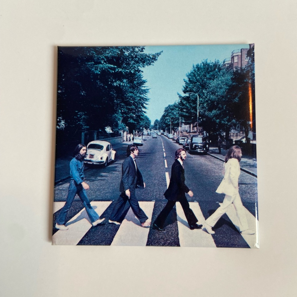 Beatles abbey road cover art refrigerator magnet